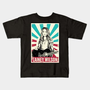 Vintage Retro Lainey Wilson Kids T-Shirt